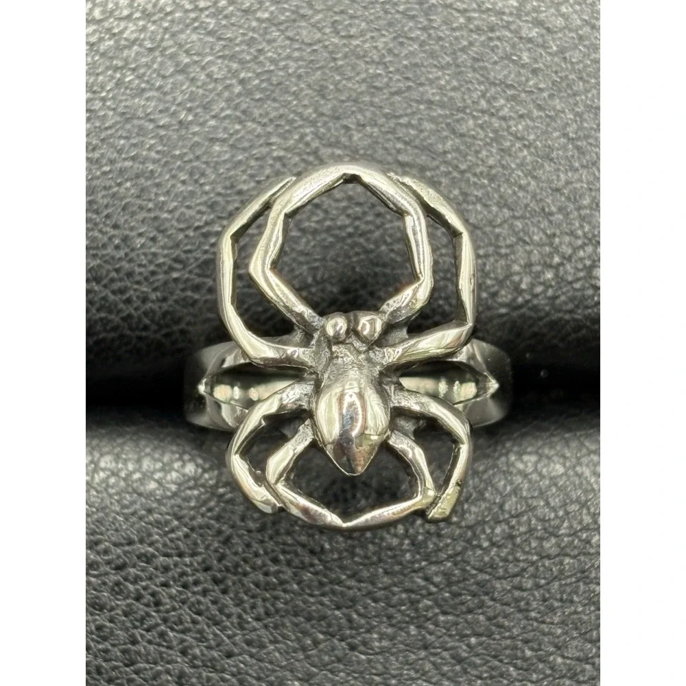 New Condition Sterling Silver Spider Ring 925 Size 7 G1
